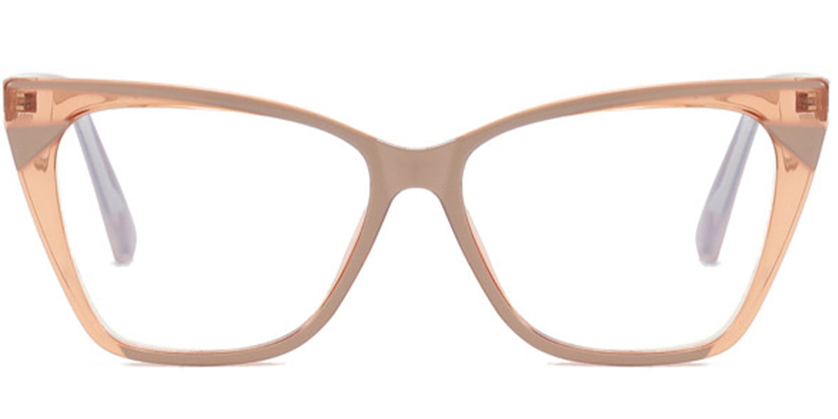 Cat Eye Frame translucent-brown