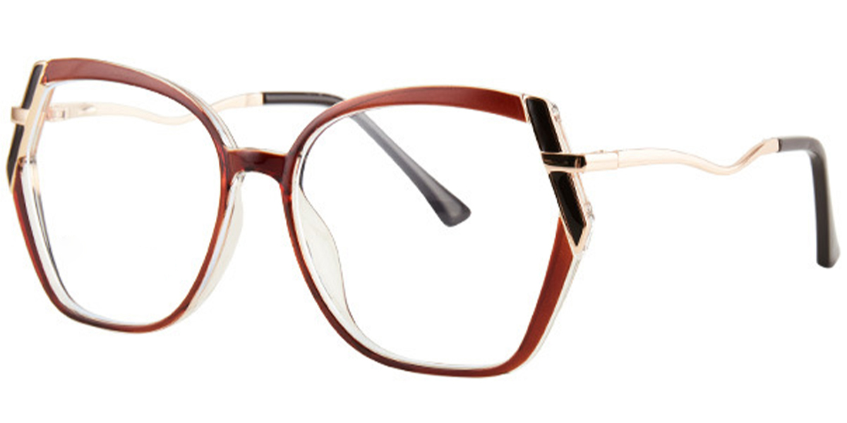 Geometric Frame brown