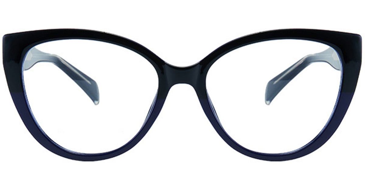 Oval Frame black-blue