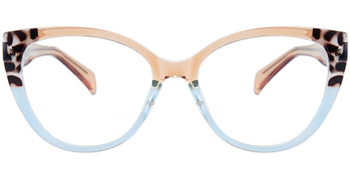 Oval Frame pattern-blue