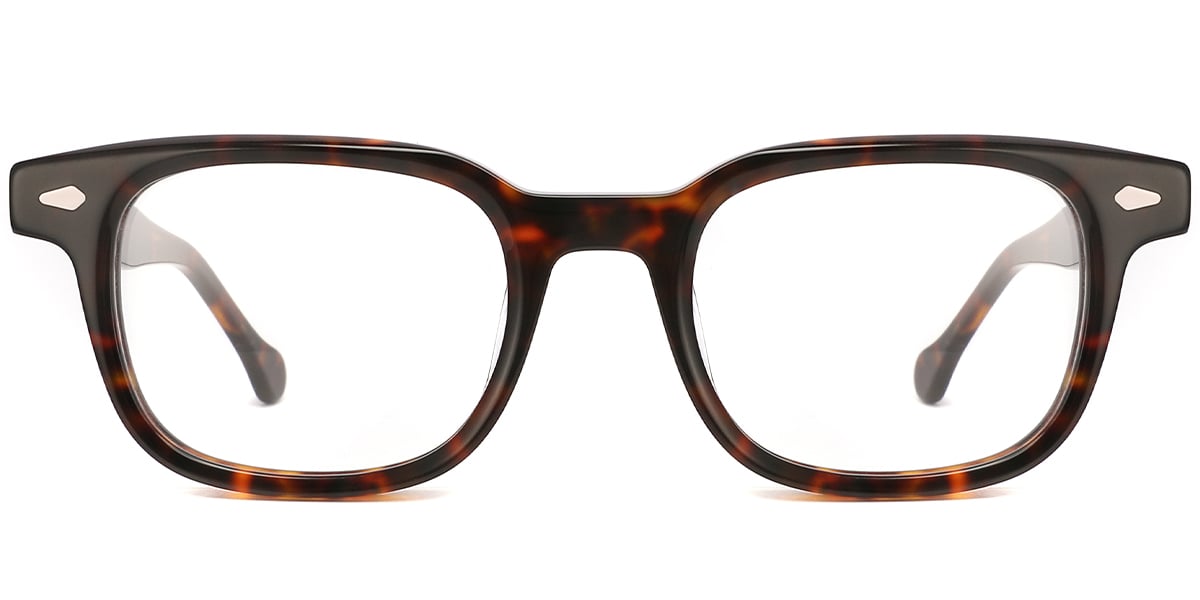 Acetate Square Frame tortoiseshell