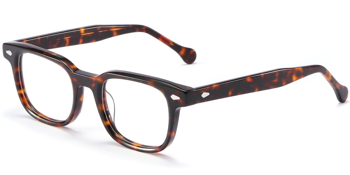 Acetate Square Frame tortoiseshell