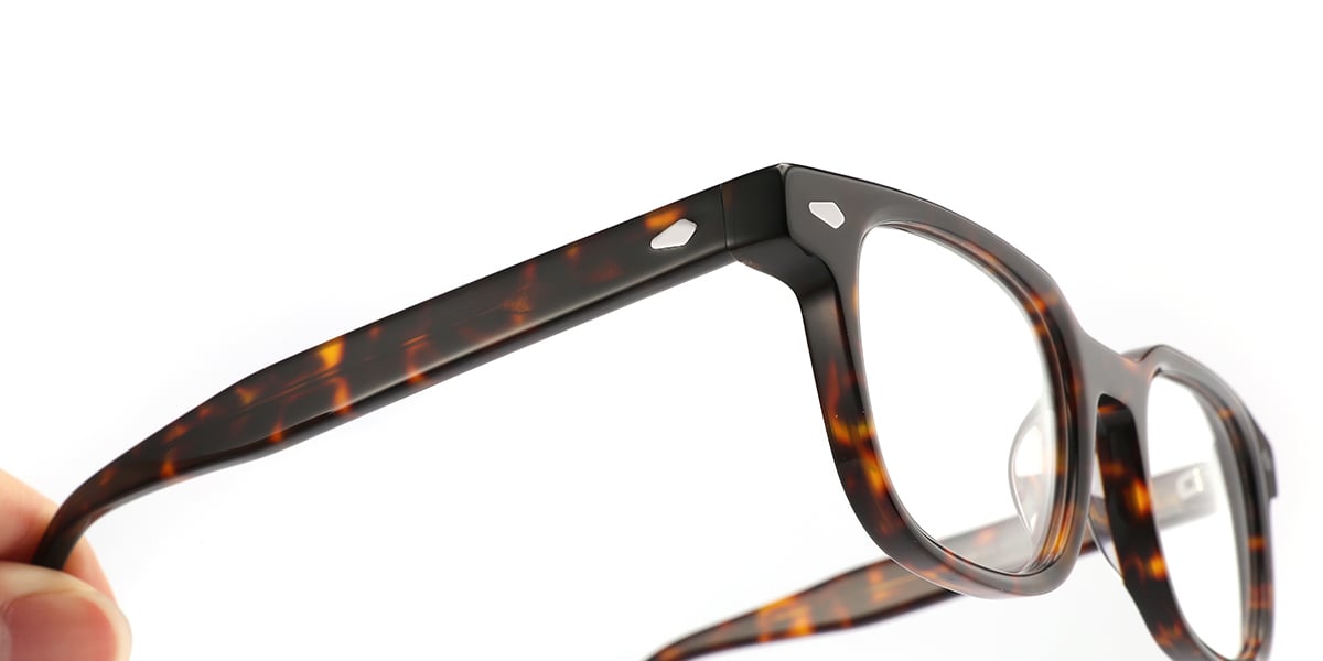 Acetate Square Frame tortoiseshell