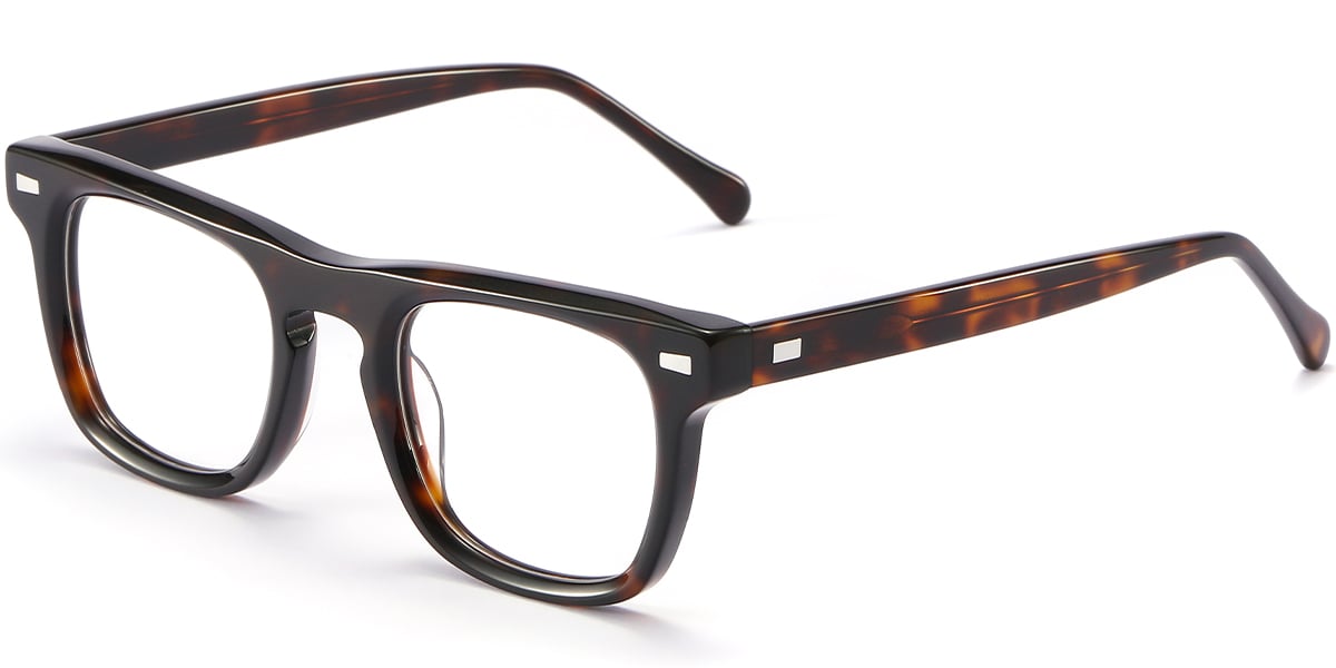 Acetate Square Frame tortoiseshell