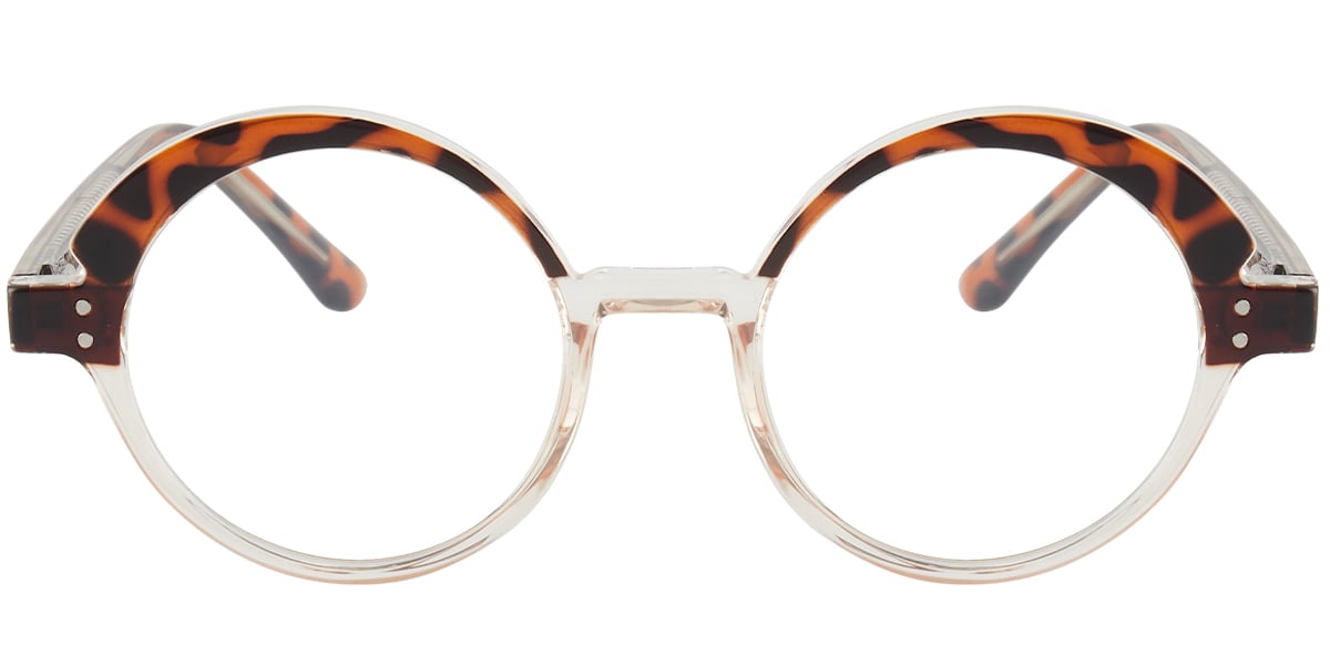 Round Frame pattern-tortoiseshell