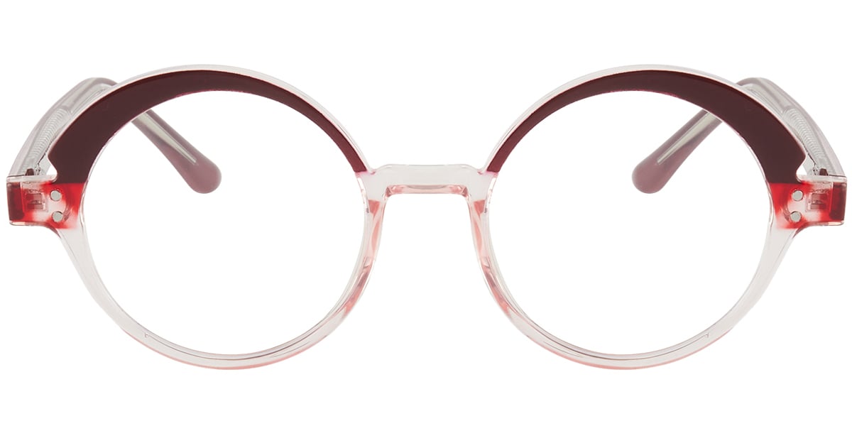 Round Frame pattern-red