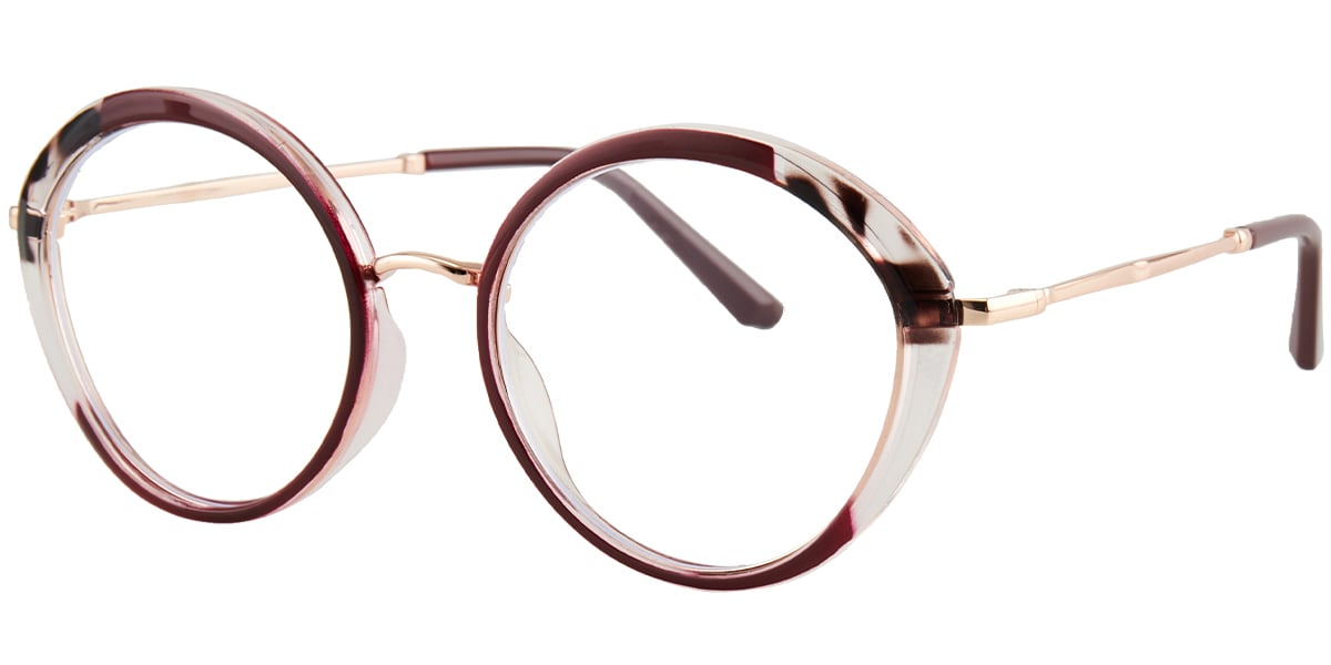 Oval Frame pattern-red