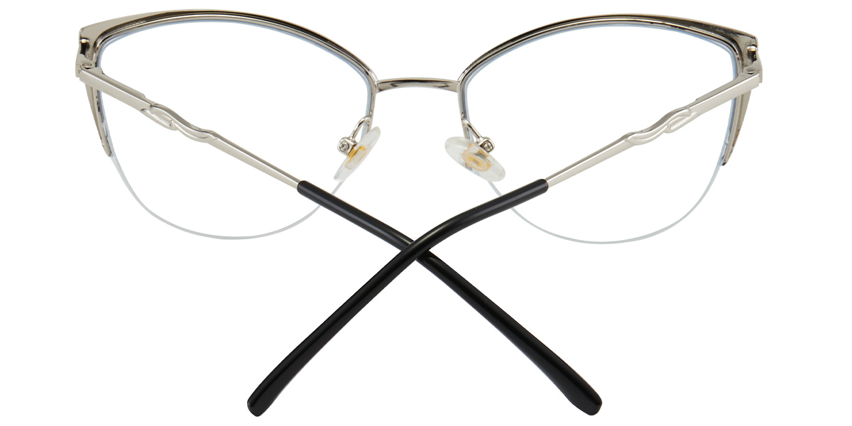 Cat Eye Frame silver-black