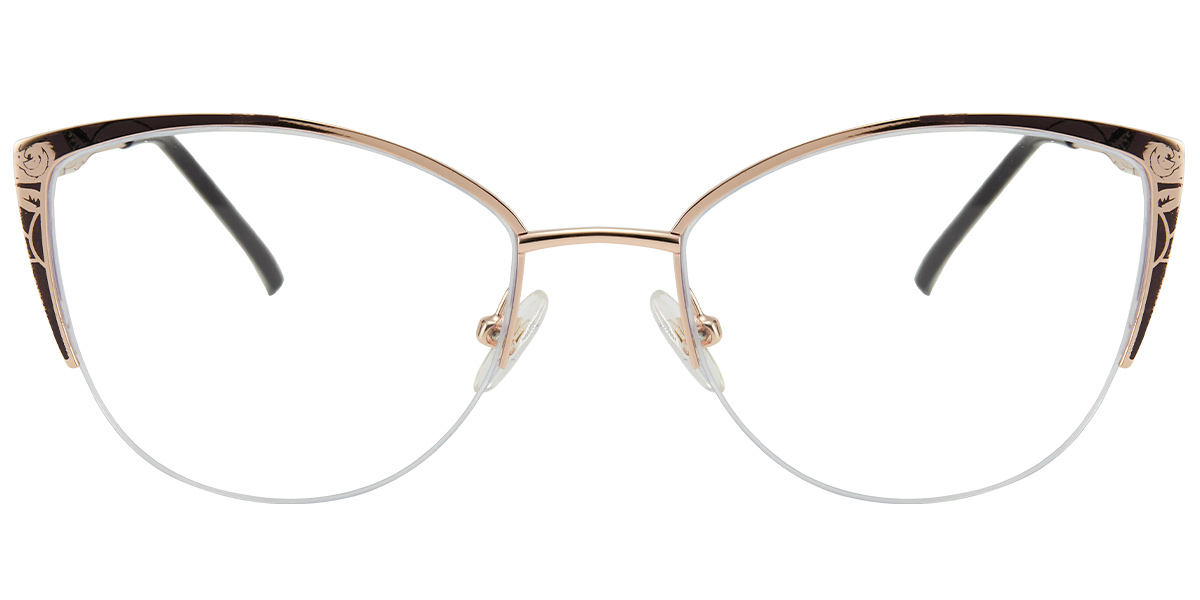 Cat Eye Frame rose_gold-brown