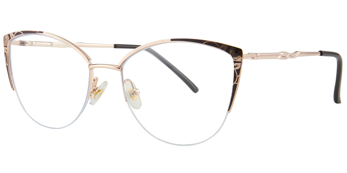 Cat Eye Frame rose_gold-brown