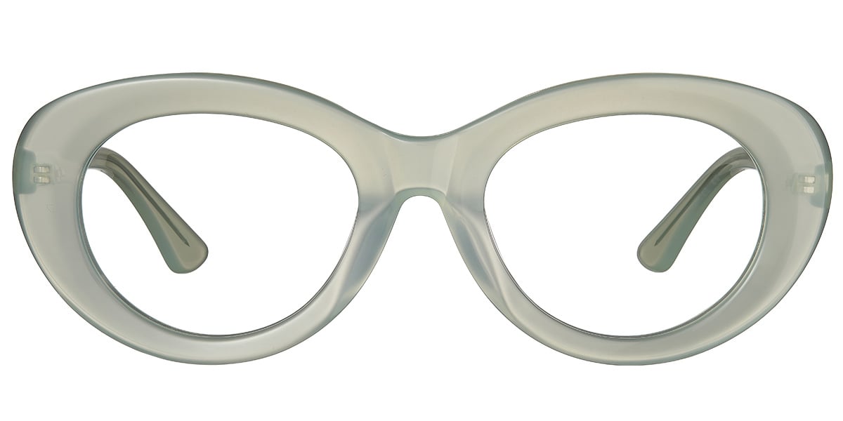 Acetate Oval Frame green