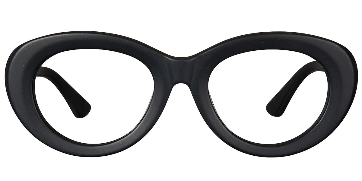 Acetate Oval Frame matte-black