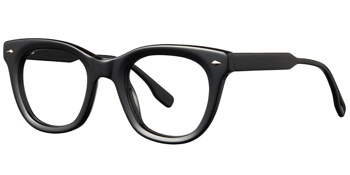 Acetate Square Frame bright_black