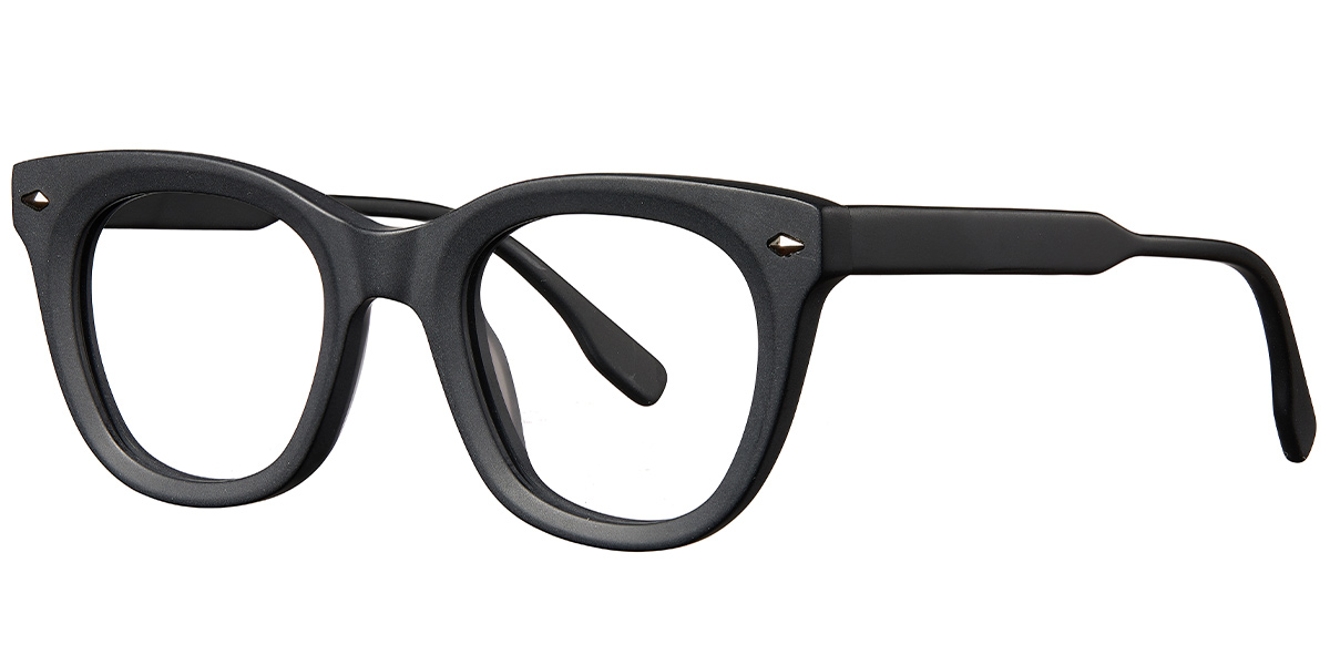 Acetate Square Frame matte-black