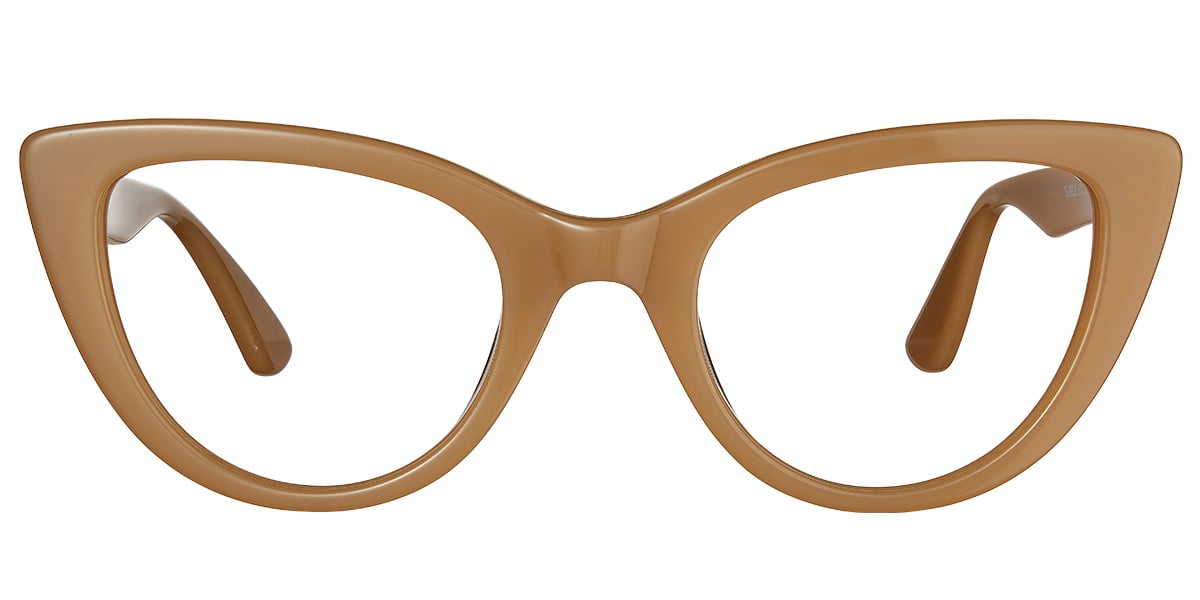 Acetate Cat Eye Frame brown