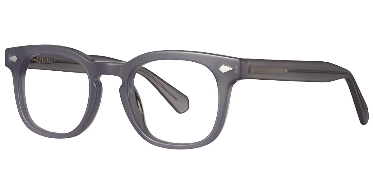 Acetate Rectangle Frame translucent-grey