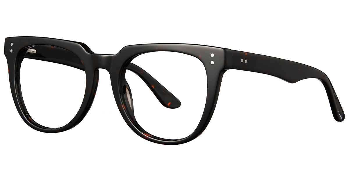 Acetate Square Frame tortoiseshell