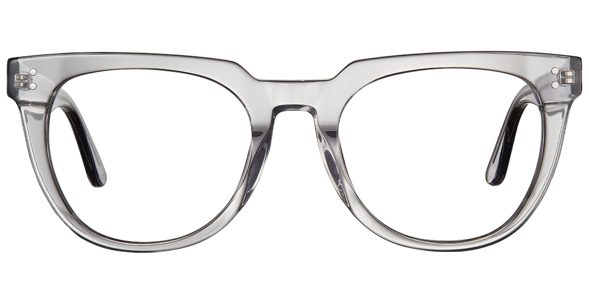 Acetate Square Frame translucent-grey