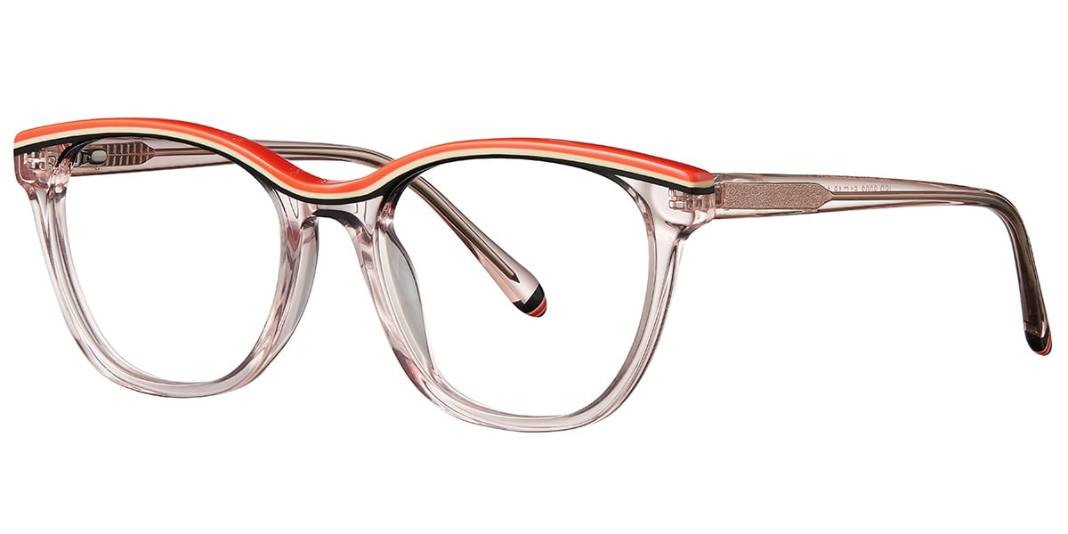 Acetate Square Frame pink