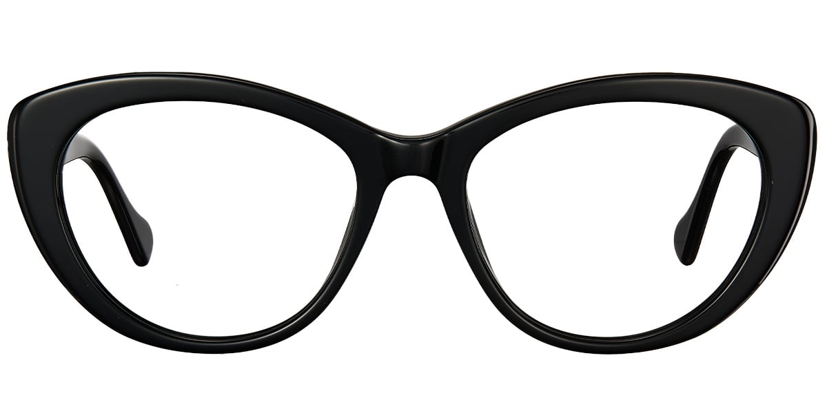 Acetate Oval Frame bright_black