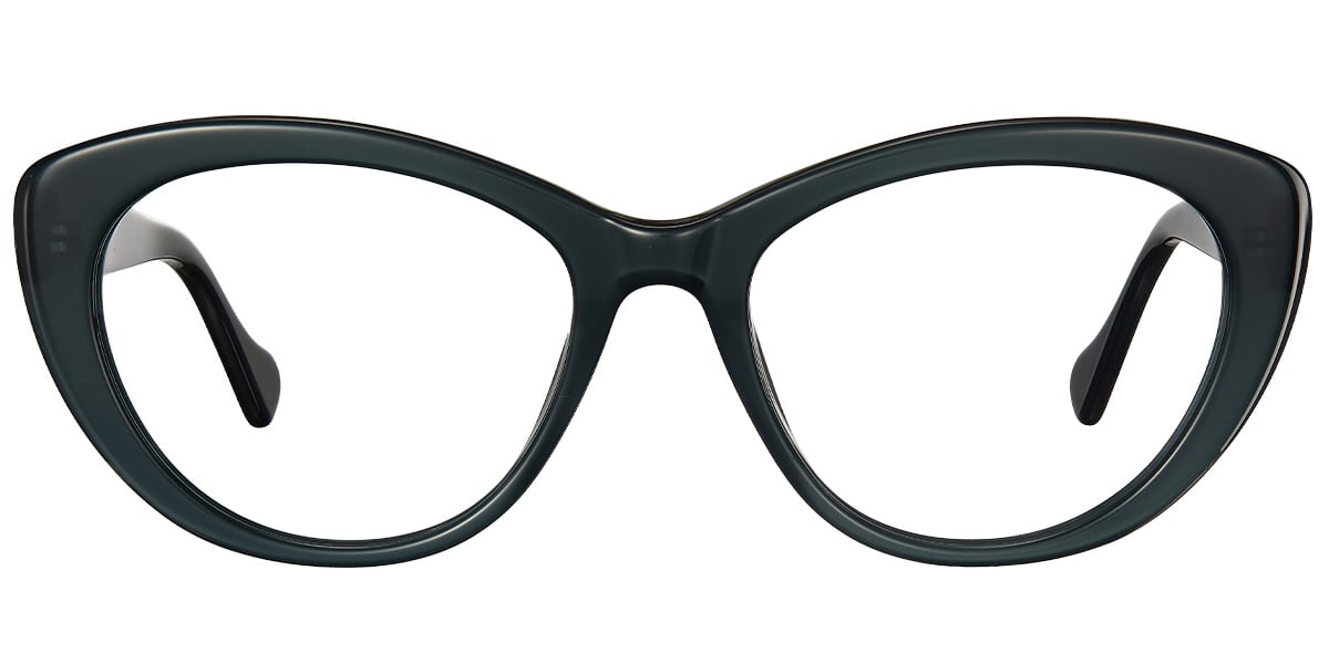 Acetate Oval Frame green