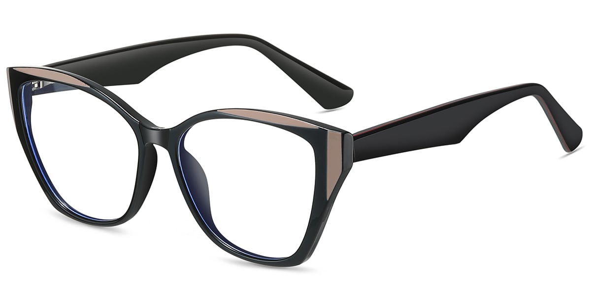 Acetate Square Frame black-coffee