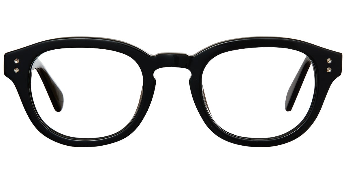 Acetate Oval Frame bright_black