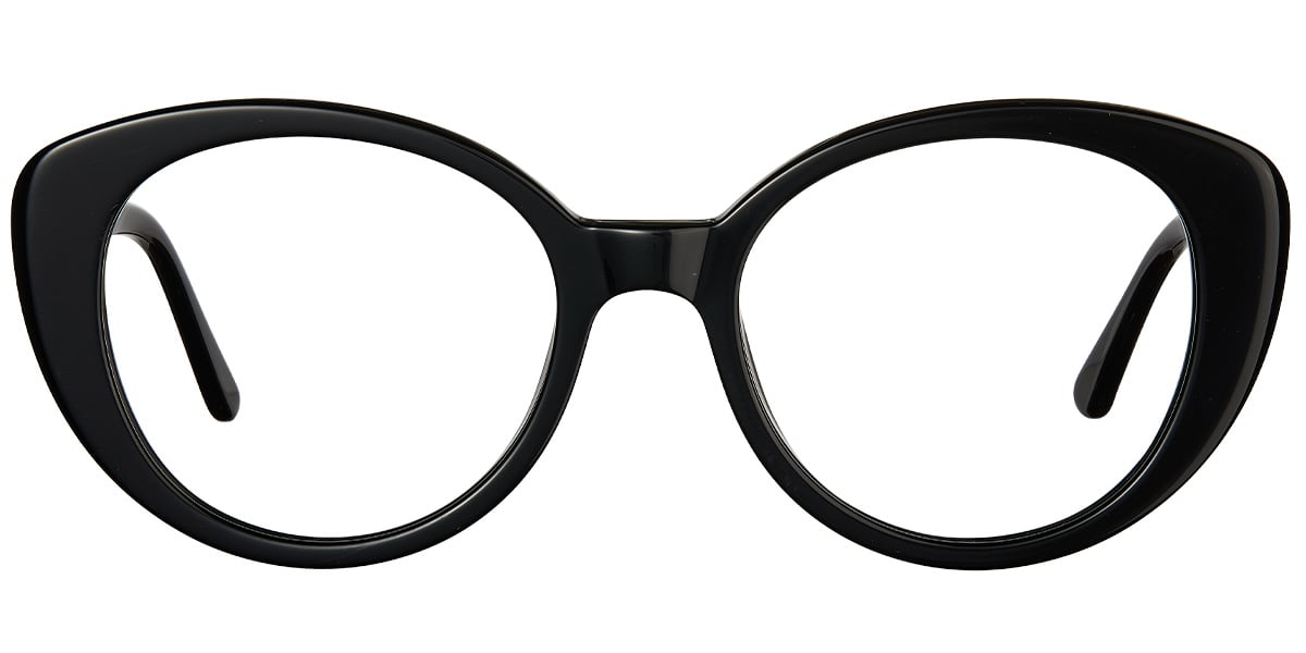 Acetate Oval Frame bright_black