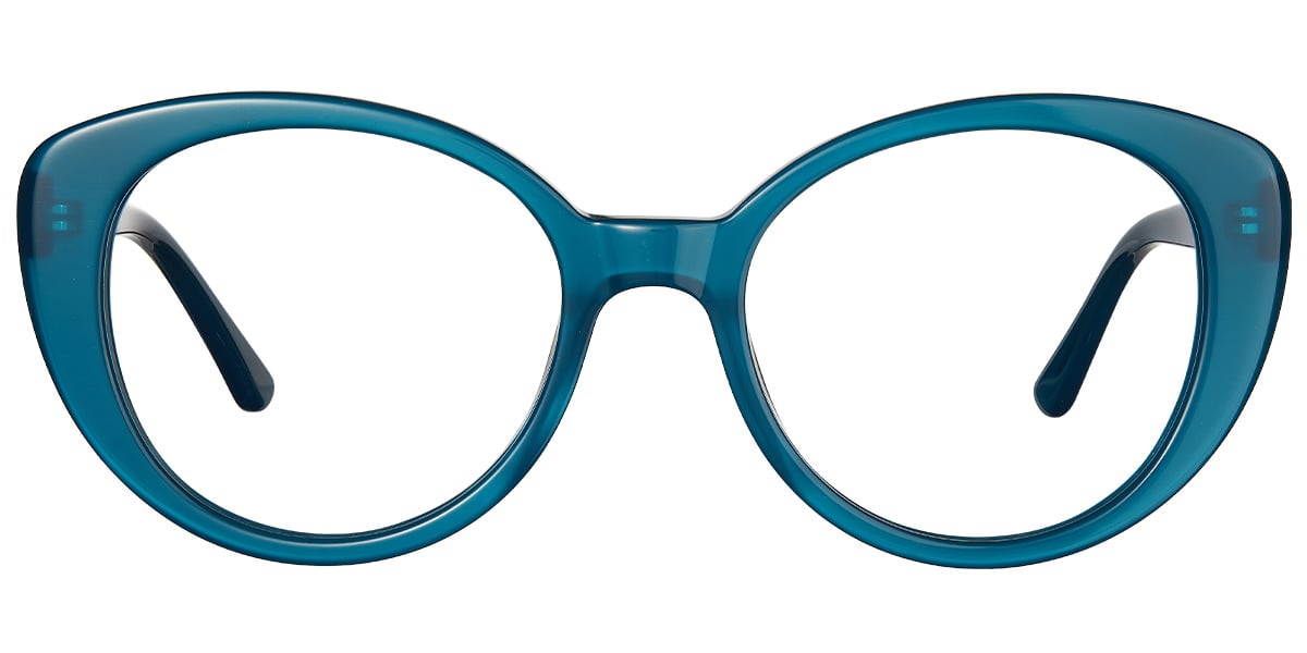 Acetate Oval Frame blue