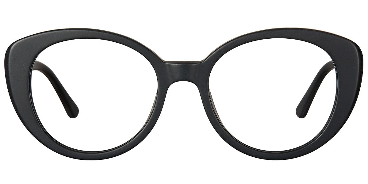 Acetate Oval Frame matte-black