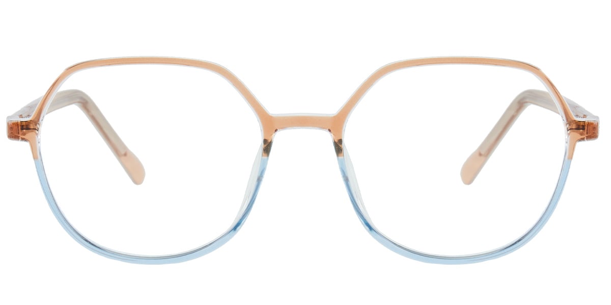 Acetate Geometric Frame pattern-light_brown