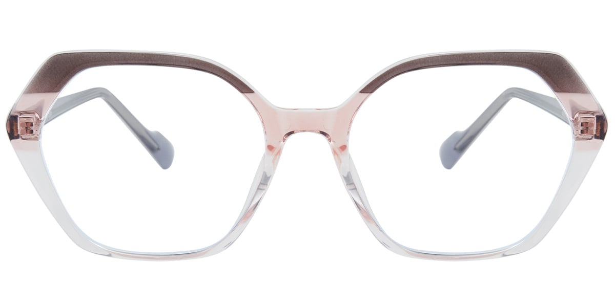 Acetate Geometric Frame pattern-grey