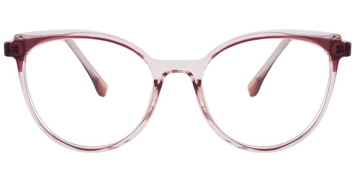 Acetate Oval Frame pattern-pink