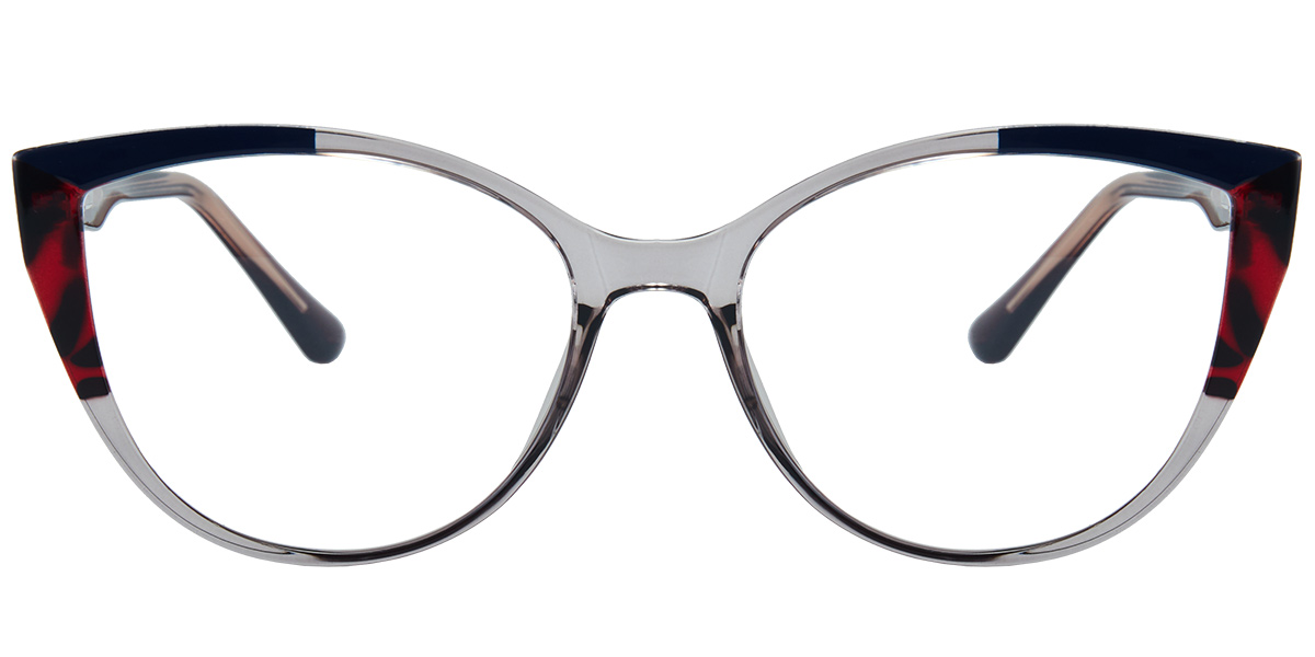 Acetate Square Frame translucent-grey