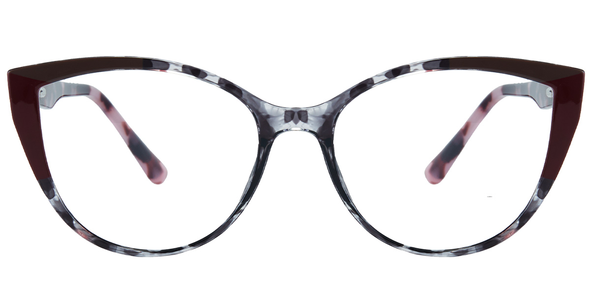 Acetate Square Frame pattern-grey