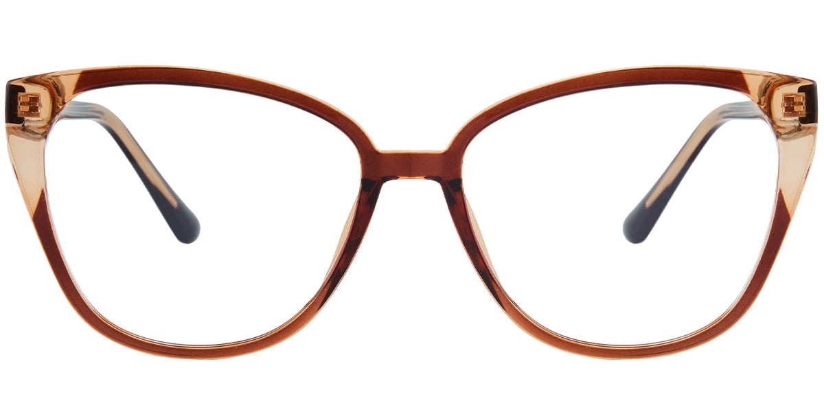 Acetate Square Frame pattern-brown