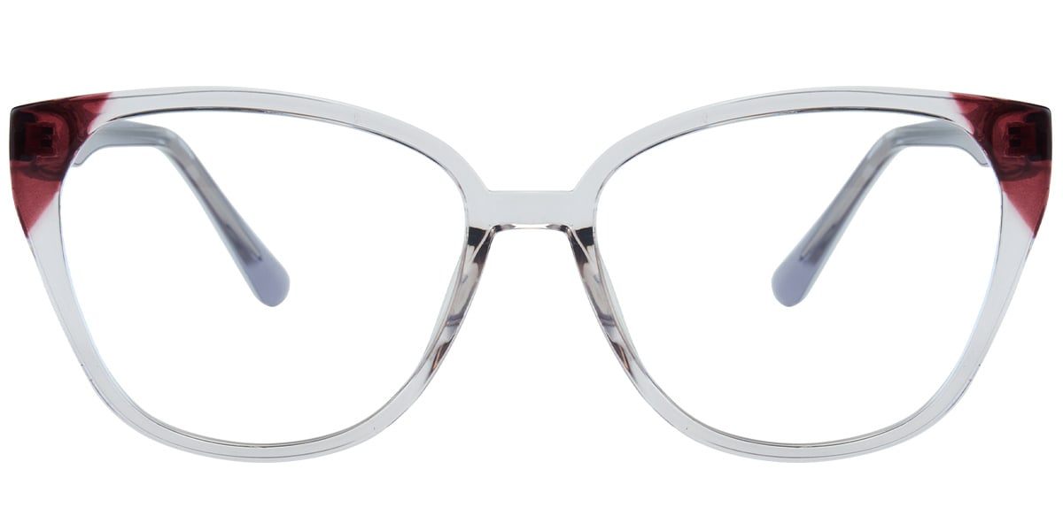 Acetate Square Frame pattern-grey