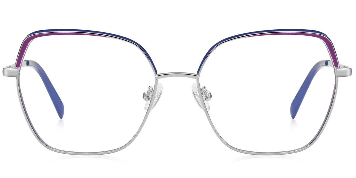 Square Frame silver-purple