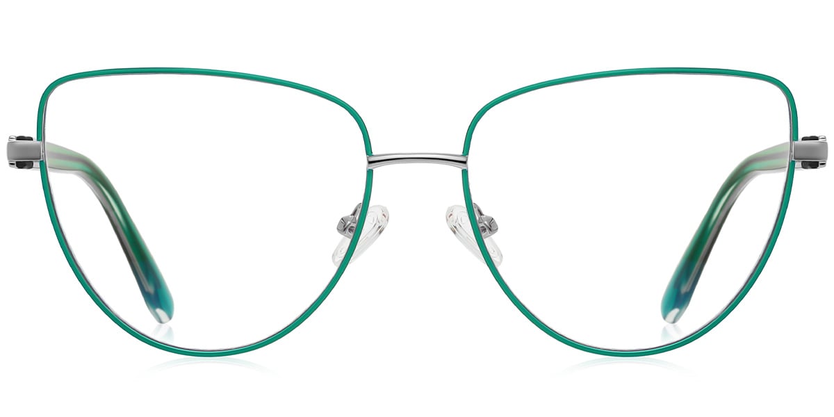 Geometric Frame silver-green