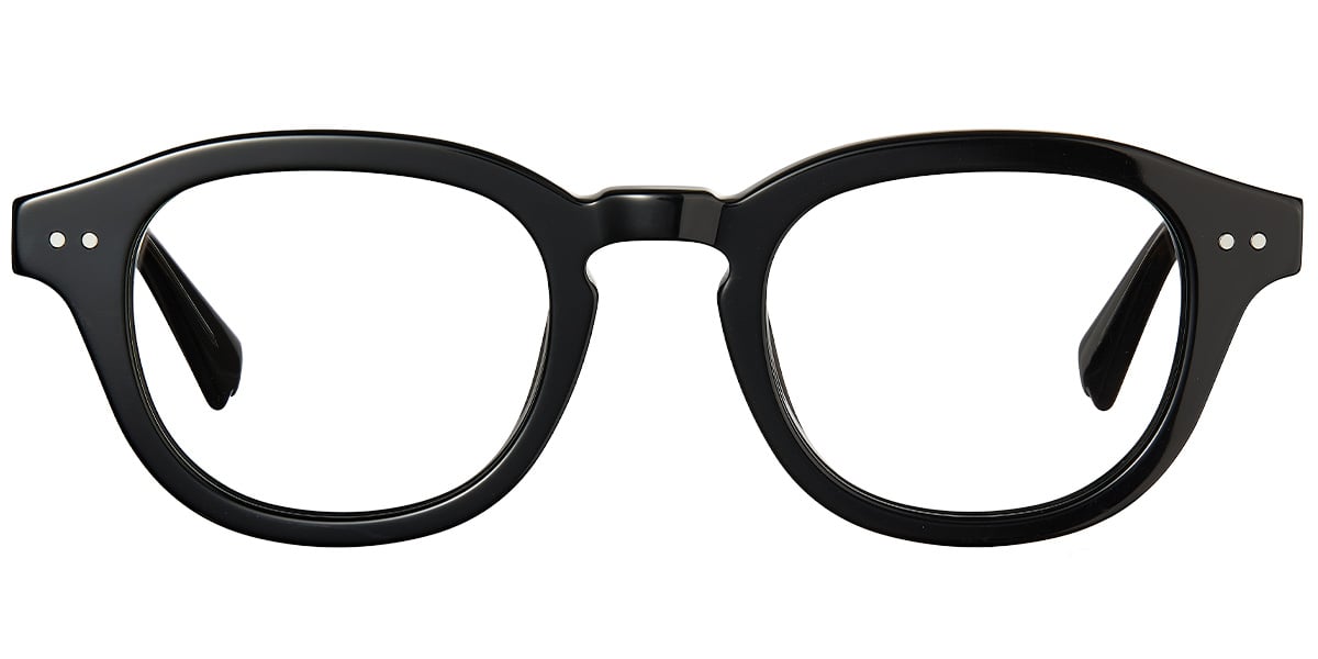 Acetate Oval Frame bright_black