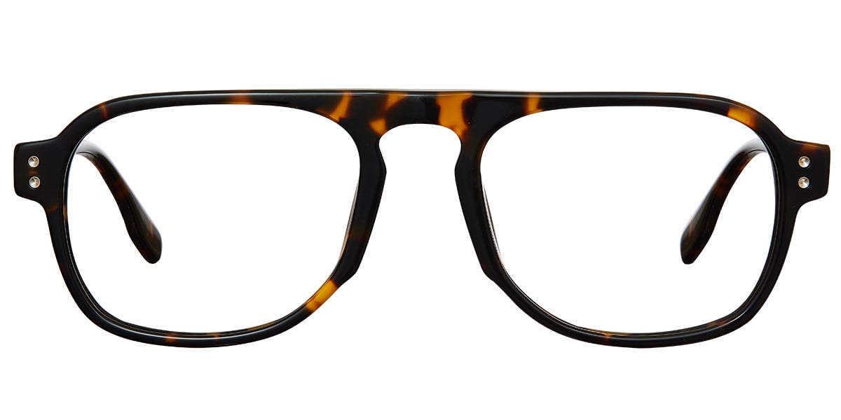 Acetate Square Frame tortoiseshell