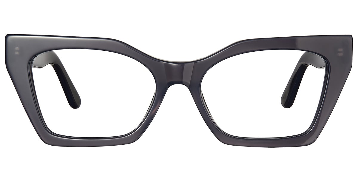 Acetate Geometric Frame grey