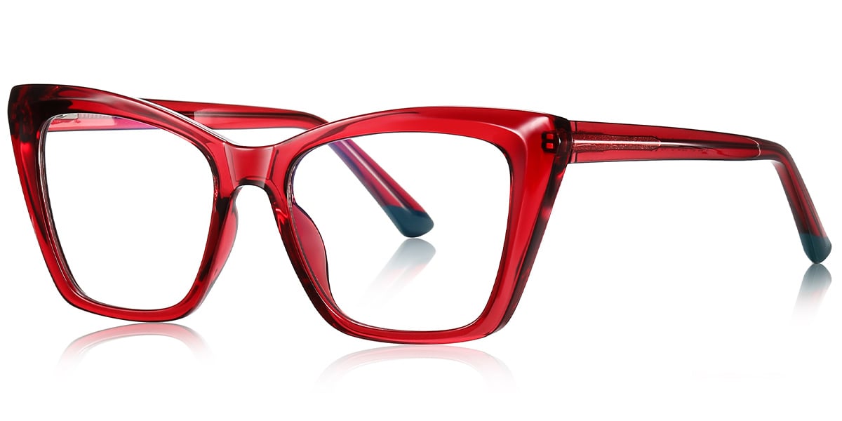 Square Frame translucent-red