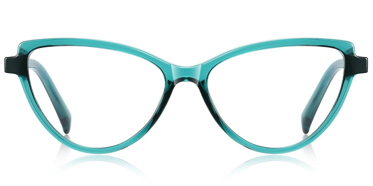 Cat Eye Frame translucent-green