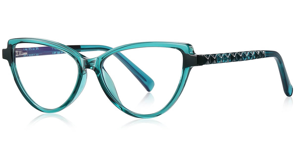 Cat Eye Frame translucent-green