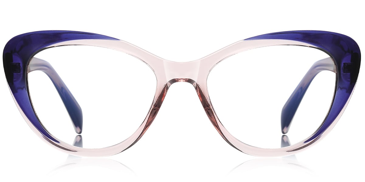 Cat Eye Frame gradient_blue