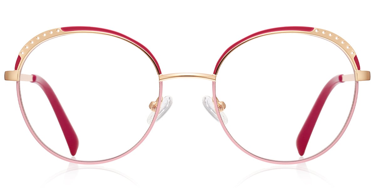 Oval Frame pattern-red