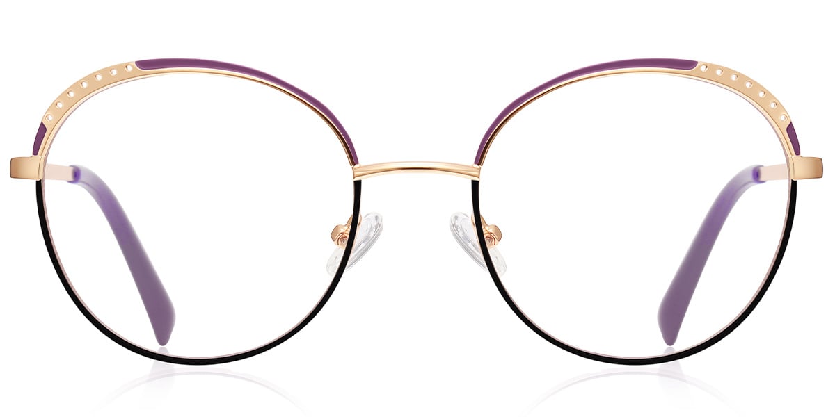 Oval Frame pattern-purple