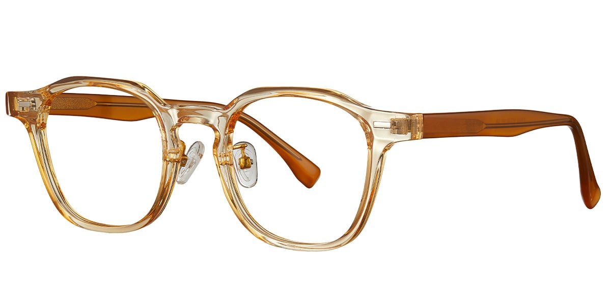 Acetate Square Frame translucent-light_brown