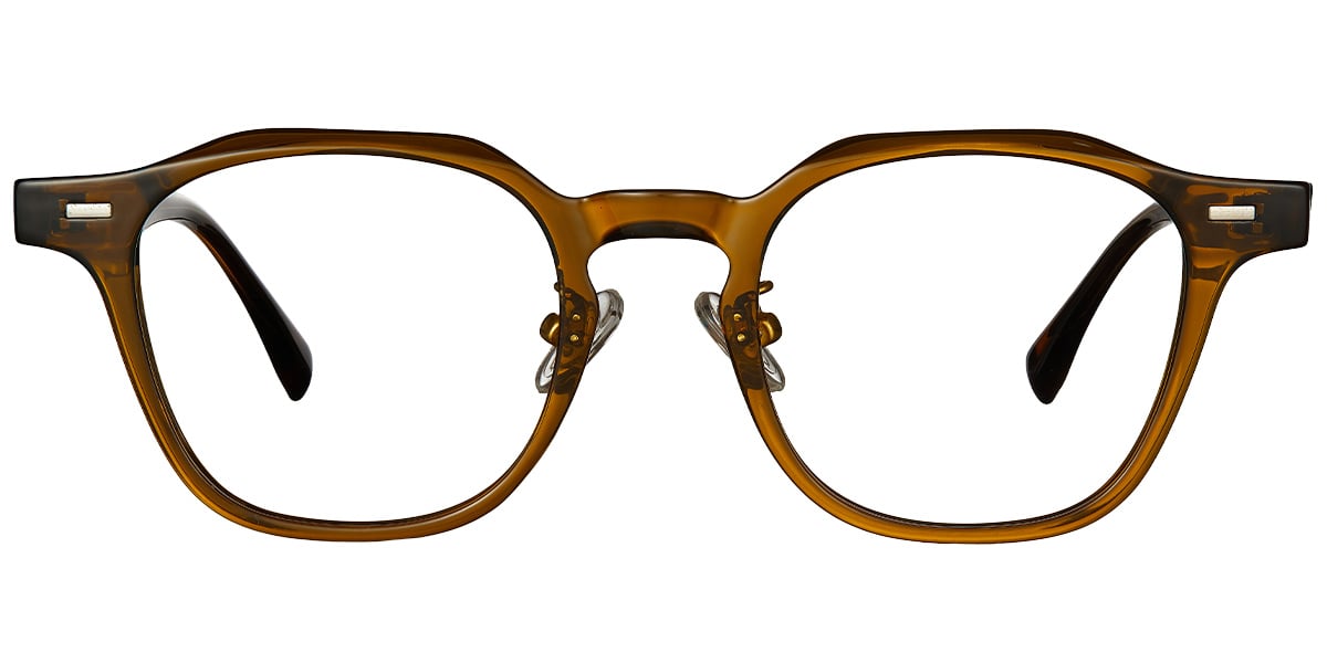 Acetate Square Frame translucent-dark_brown